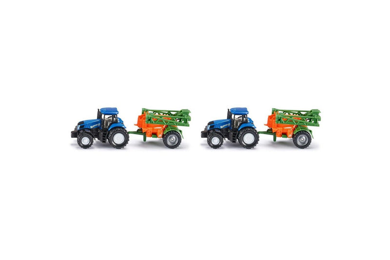 2x Siku 1668 New Holland & Amazone Tractor w Crop Sprayer Kids Toy Car 3y+