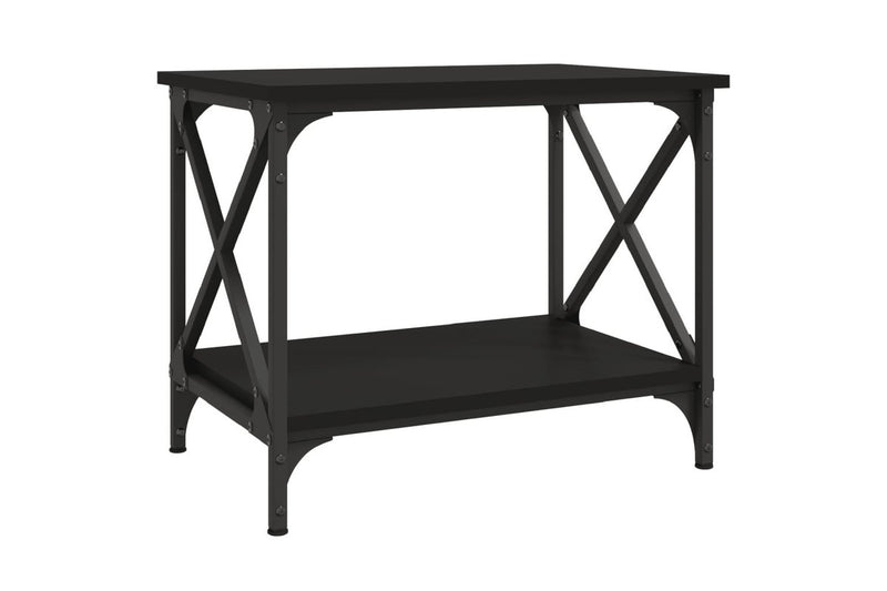 Side Table Black 55x38x45 cm Engineered Wood vidaXL