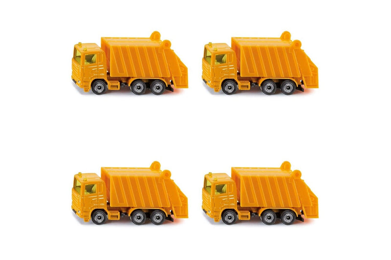 4x Siku 0811 Refuse Garbage Waste Truck Diecast Vehicle Kids Children Toy 3y+