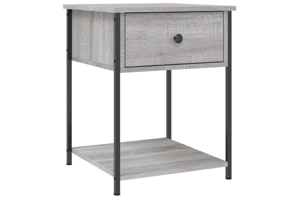 Bedside Table Grey Sonoma 44x45x58 cm Engineered Wood vidaXL