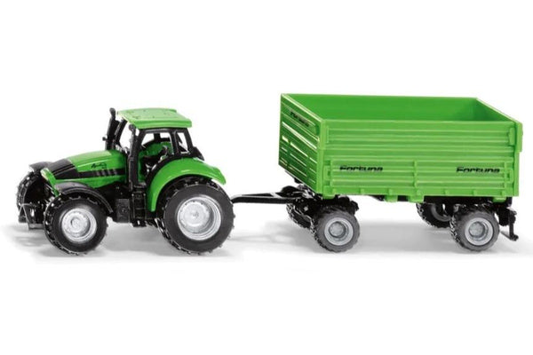Siku: 1606 - Deutz-Fahr w Fortuna 4-Wheel Trailer