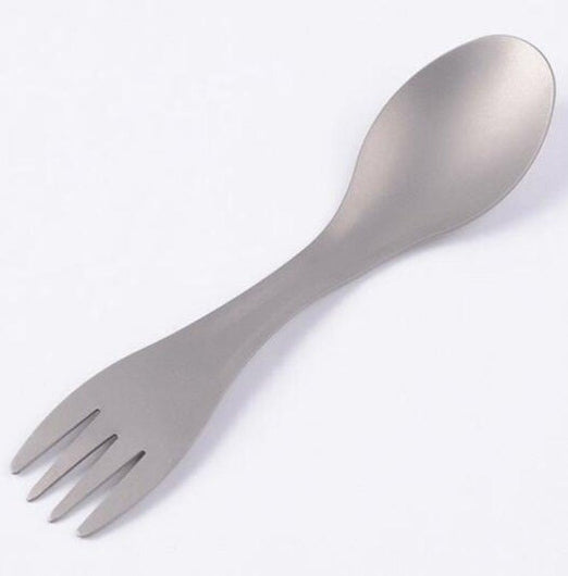 Outdoor Camping Tableware Titanium Fork Spoon Platinum Camping Cooking Utensils
