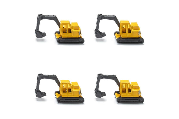 4x Siku 0801 Excavator Diecast Construction Vehicle 68mm Kids Children Toy 3y+