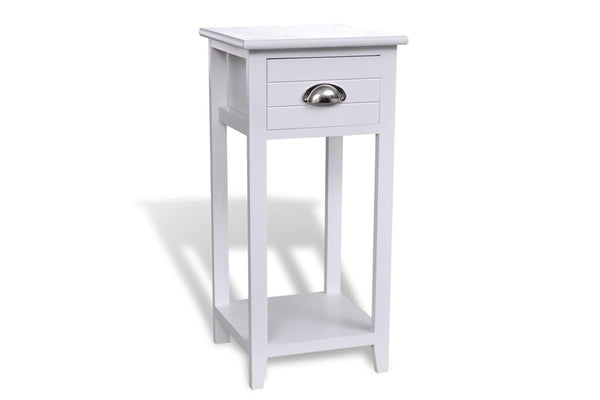 Nightstand With 1 Drawer White Bedside Tables