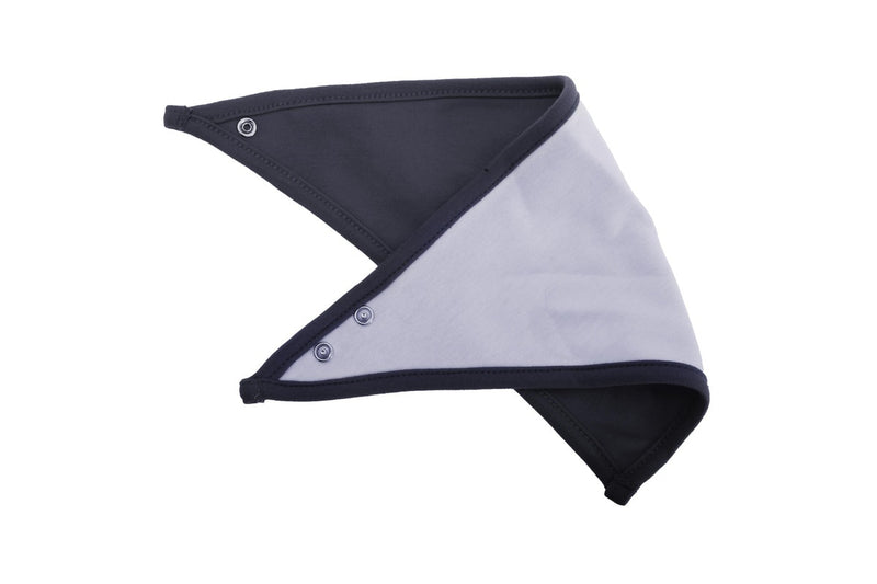Babybugz Baby Plain Bandana Bib (White/Black) (One Size)