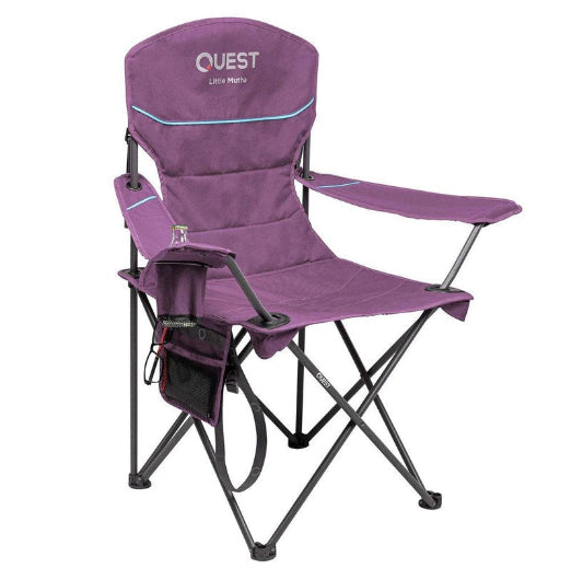 Quest Outdoors Steel Frame Polyester Little Mutha Folding Camp Chair Purple