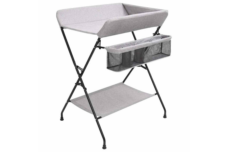 Changing Table Light Grey Iron vidaXL