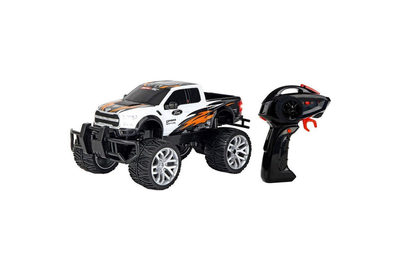 Carrera RC Toy 1:14 Scale 39.5cm Ford Raptor 2.4Ghz USB Kids Vehicle 6y+ White
