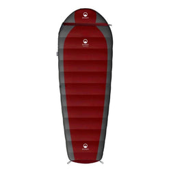 Domex Halo Plus X-Tall -17C Right Side Zipper Down Sleeping Bag Red Charcoal