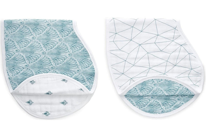 Aden + Anais: Classic Burpy Bib Set - Paisley Teal (2 Pack)