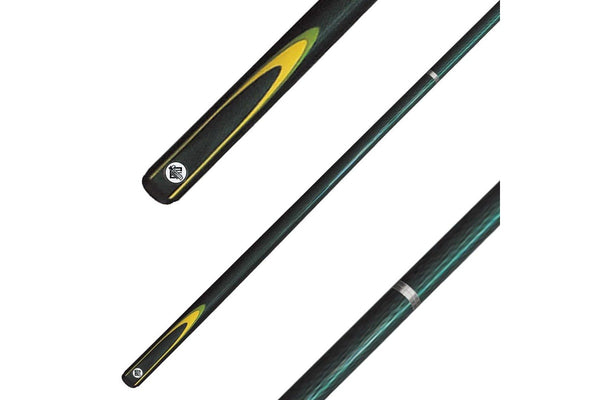 Formula Sports Plain Composite 57" Fluro 2 Piece Pool Billiards Snooker Cue GRN