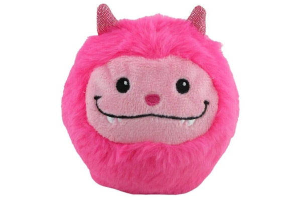 Yoonique: Fuzzy Foam Ball Pink Yeti - 4" Plush