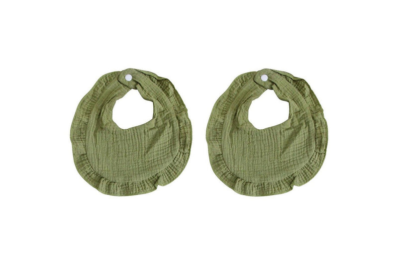2x LVD Cotton Infant Baby Toddler Drool Feeding Bibs Waterfall 35x21cm Assorted