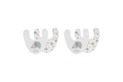 4pc Splosh Baby Infant Elephant Cotton Feeding Bib Terry Absorbent 22x30cm Grey