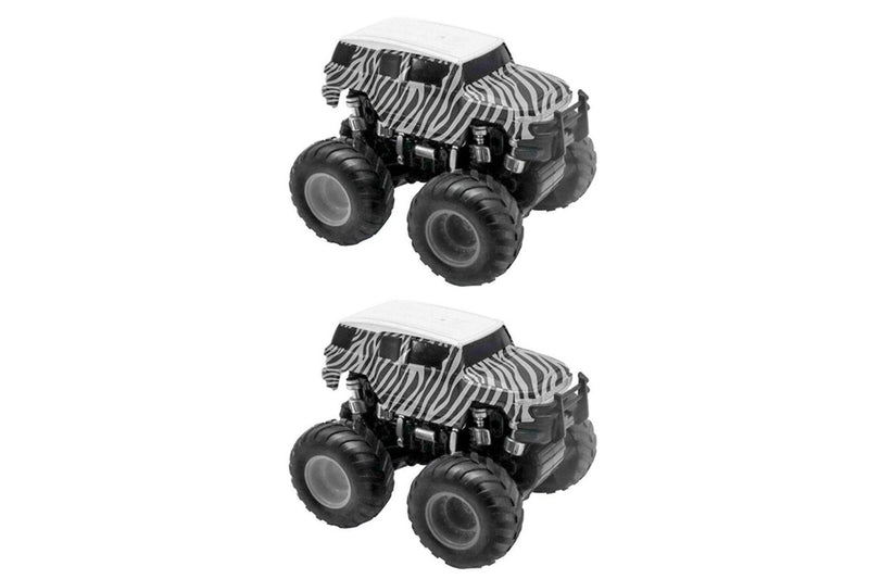 2x Pocket Money Fun Safari Jeep Friction Truck Kids Pull-Back Vehicle Toy 3+ BLK