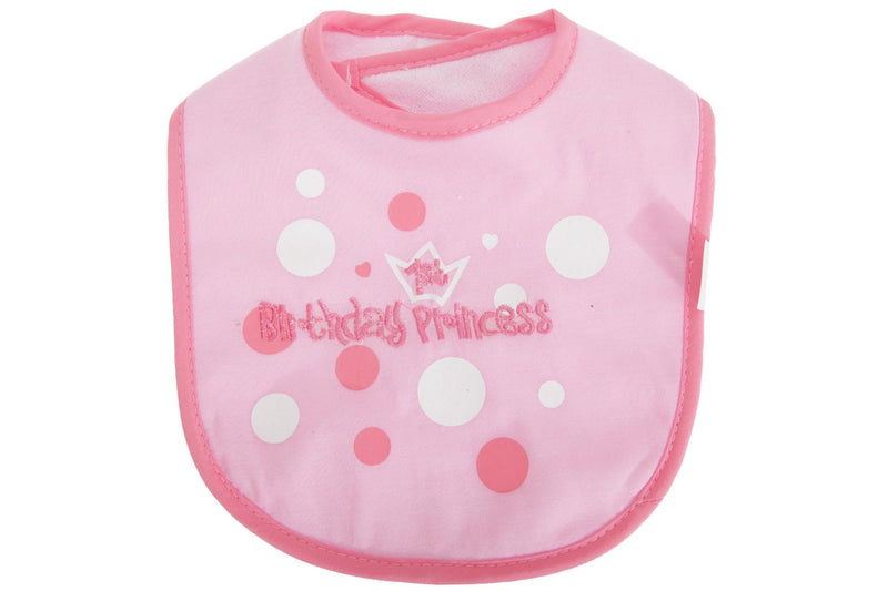 Amscan 1st Birthday Baby Bib (Pink) (One Size)