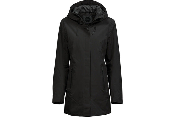 Tee Jays Womens/Ladies Parka (Black) (XXL)