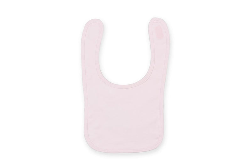 Larkwood Baby Unisex Plain & Contrast Bib (Pale Pink) (One Size)