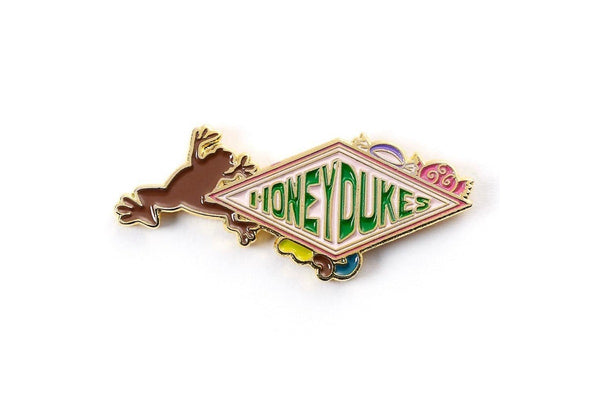 Harry Potter Honeydukes Enamel Badge (Brown/Green/Gold) (One Size)