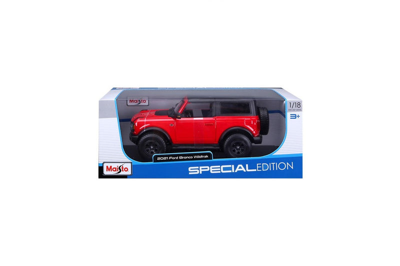 Maisto Special Edition 1:18 2021 Ford Bronco Wildtrack Red Model Car Toy 3y+