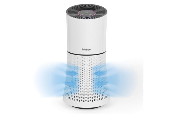 Beldray 31.5x28x18cm Total Air Purifier w Night Light Lightweight Compact