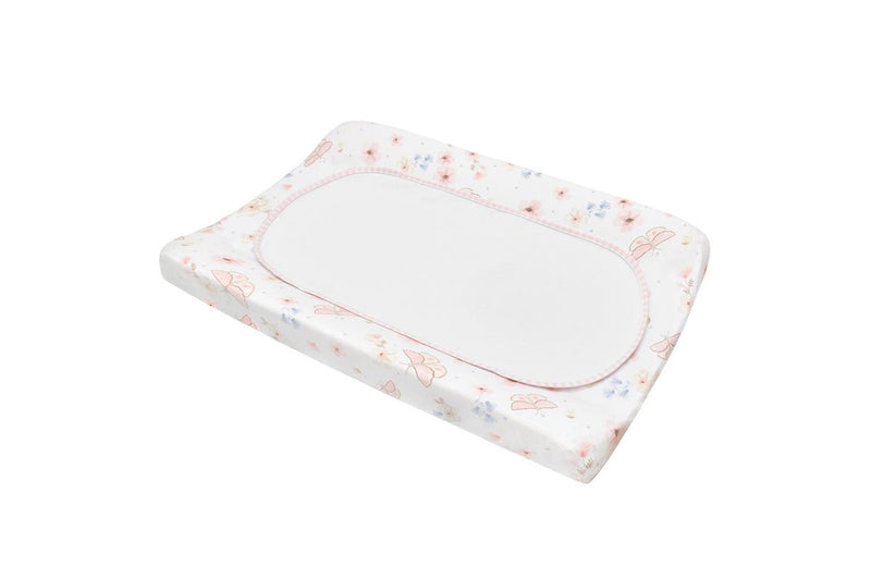 Living Textiles Infant Baby Cotton Change Pad Cover Liner Set Butterfly Garden