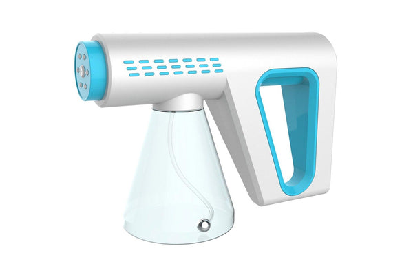 Nano Atomizer Spray Disinfection Gun Purifier 6 Blue Light Sterilizer Li-ion Cordless 300ml