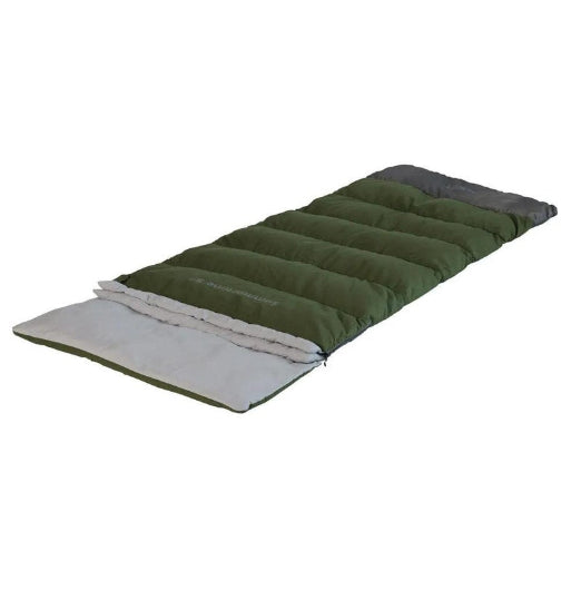 Quest Summertime 235cm Adult Light Sleeping Bag Outdoor Camping Hiking Green