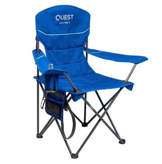 Quest Outdoors Steel Frame Polyester Little Mutha Camp Chair Regal Blue