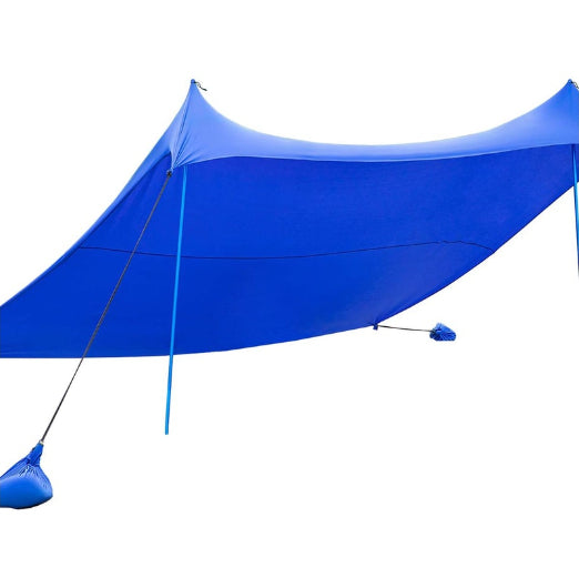 Giantex 3 x 2.8M Portable Beach Sunshade UPF 50+ Beach Shelter Camping Tent Outdoor w/Carrying Bag, Blue