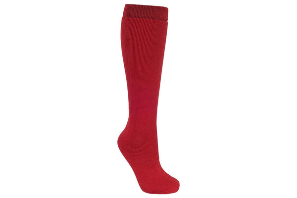 Trespass Kids Unisex Tubular Luxury Ski Tube Socks (Red) (12 Youth/3 UK)