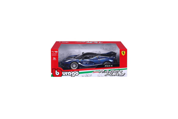 Maisto 1:18 R&P Ferrari FXX EVO No.70 Blue Model Car Kids Childrens Toy 3y+