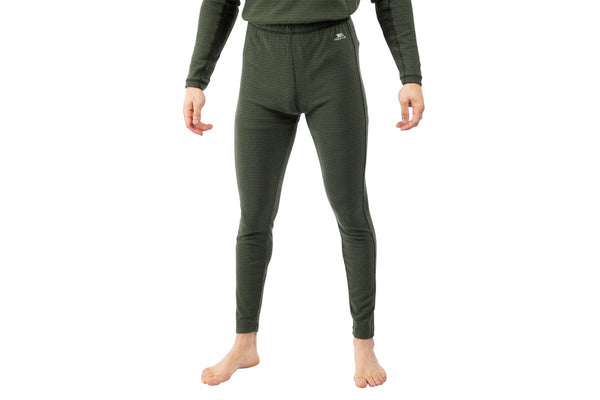 Trespass Mens Kirk Base Layer Bottoms (Ivy/Black) (XS)