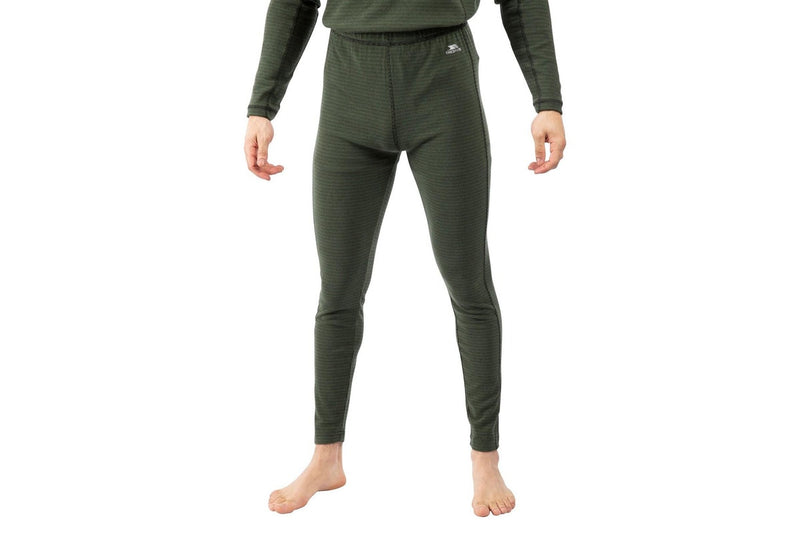 Trespass Mens Kirk Base Layer Bottoms (Ivy/Black) (M)