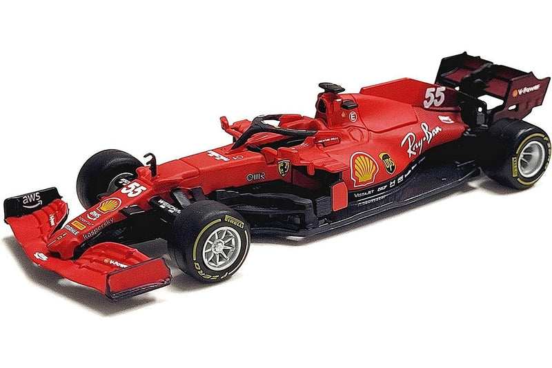 Bburago: 1:43 Diecast Vehicle - Ferrari Racing (SF21 #55 Carlos Sainz)