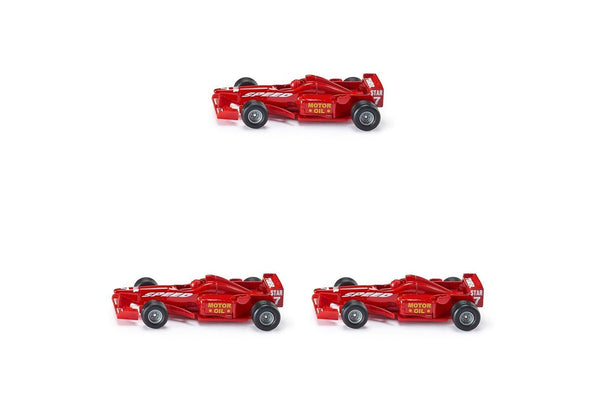 3x Siku 1357 Black Formula 1 Racing Car Diecast Kids Children Playing Toy 3y+