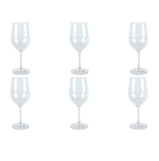 6x Wildtrak Tritan Wine Glass 355Ml for Home Kitchen Tabletop Dinnerware Clear