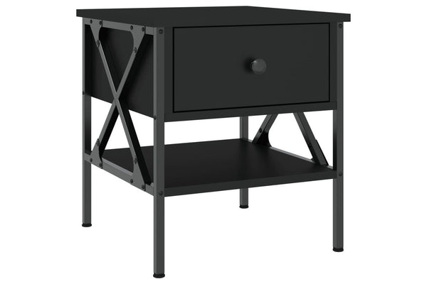 Bedside Table Black 40x42x45 cm Engineered Wood vidaXL