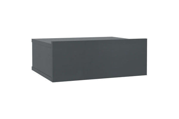 Floating Nightstand Grey 40x30x15 cm Engineered Wood vidaXL