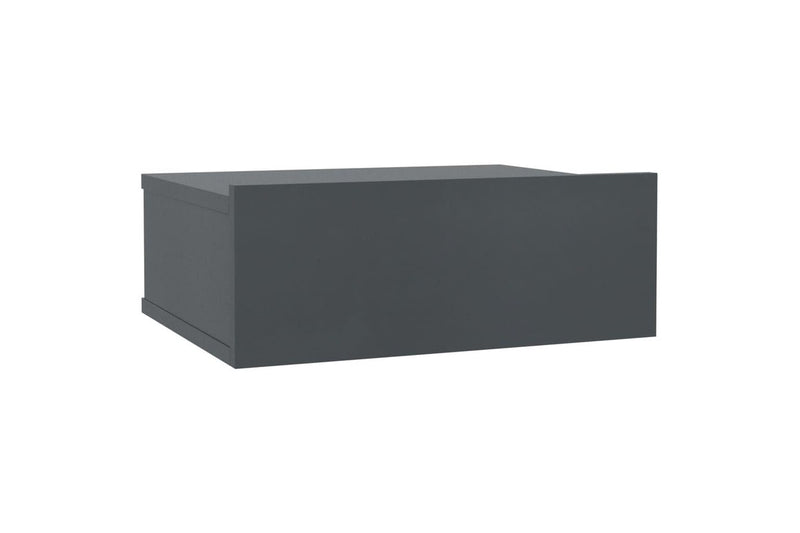Floating Nightstand Grey 40x30x15 cm Engineered Wood vidaXL