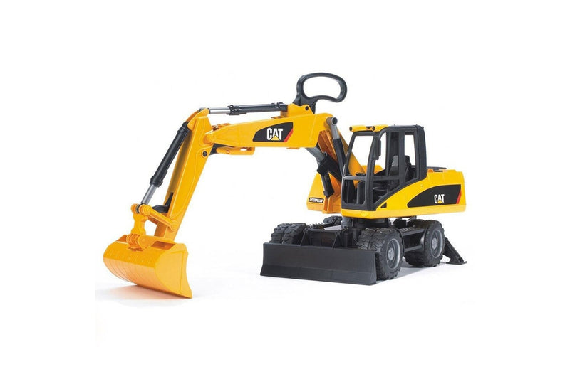Bruder 1:16 Caterpillar 44cm Wheeled Excavator Toy Loader 4y+ Kids Toy Yellow
