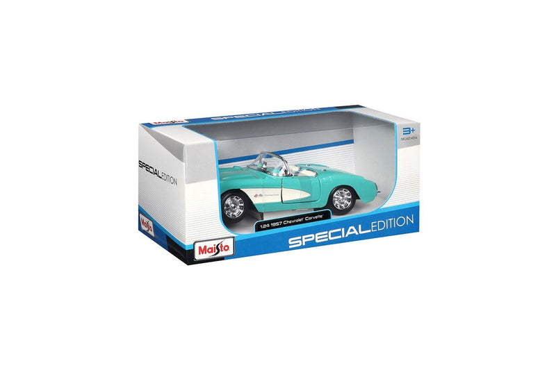 Maisto 1:24 Scale 1957 Chevrolet Corvette Model Car Kids Childrens Toy 3y+