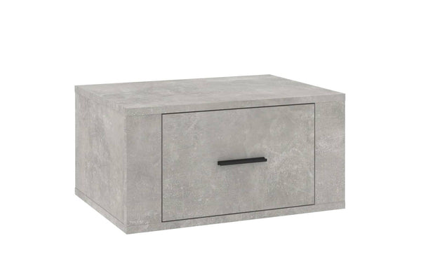 Wall-mounted Bedside Cabinet Concrete Grey 50x36x25 cm vidaXL