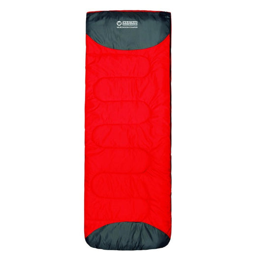 Wildtrak Murchison 190x75cm Camper Sleeping Bag Thermal Camping Sleeper Red