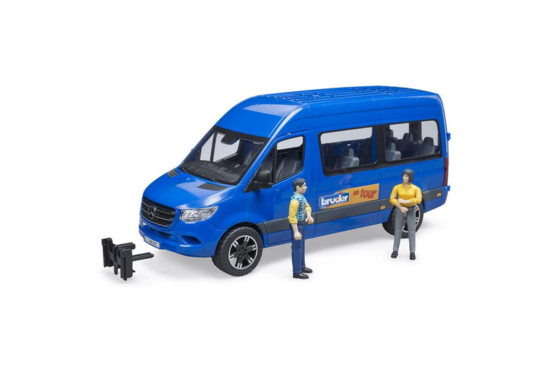 Bruder 1:16 Mecedes Benz Sprinter Transfer Van Mini-Bus and 2 Figures Set 4y+