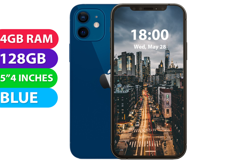 Apple iPhone 12 Mini (128GB, Blue, Global Ver) - Refurbished - As New