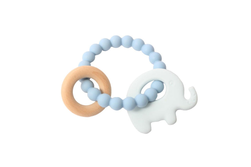 Splosh Elephant Silicone Teether - Blue