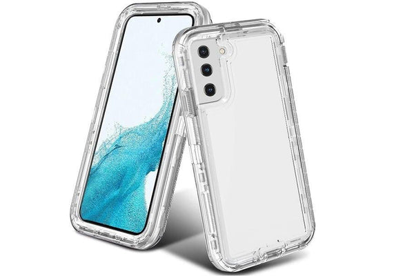 For Samsung Galaxy S22 Transparent Defender Slim Polycarbonate Case Cover (Clear)