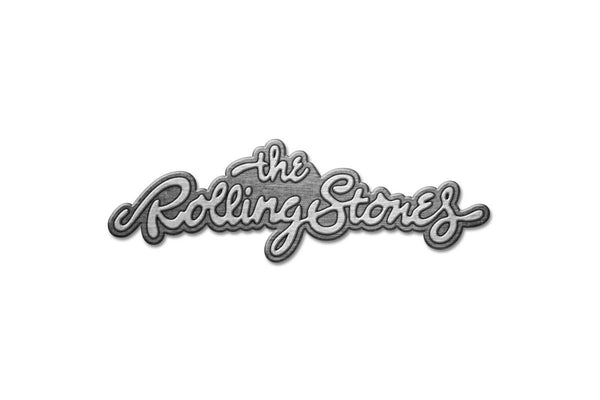 The Rolling Stones Die Cast Logo Badge (Silver) (One Size)