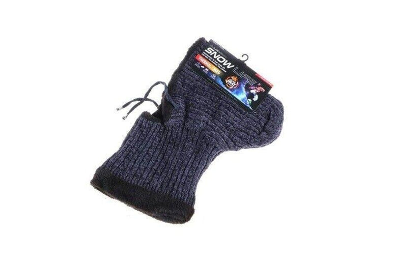 Neck Warmer & Face Mask Adults Ultra Heat Retention Ski Thermal Lined - Grey